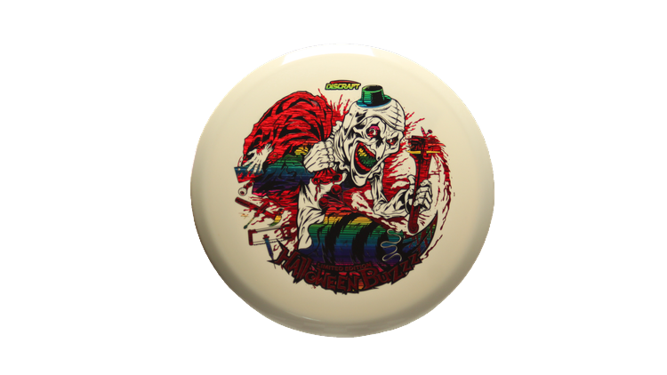 Discraft 2025 Tri-Foil Halloween Glo Buzzz Midrange Front View