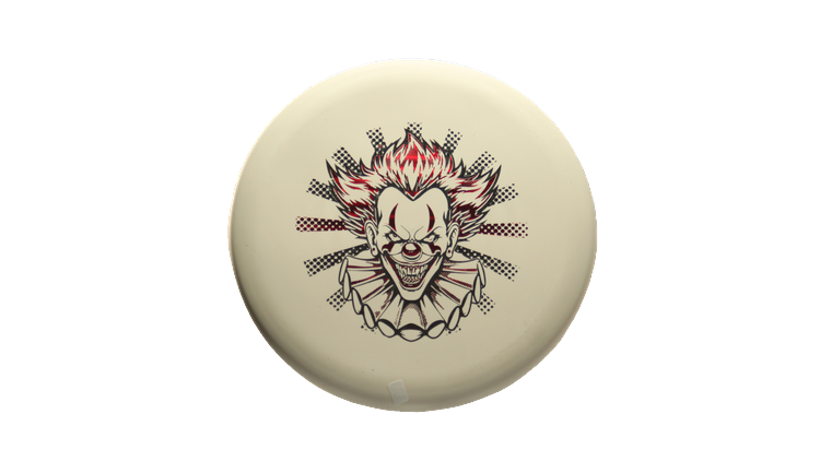 Pie Pan Discs Fear The BogeyMan Prototype Butter Line Bagger Putter Front View