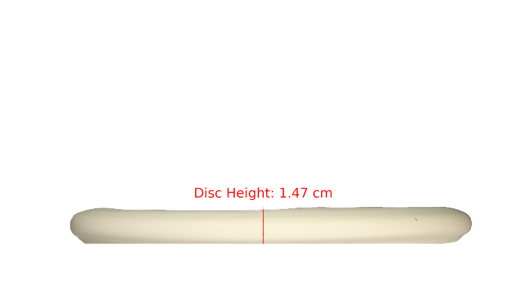 Pie Pan Discs Fear The BogeyMan Prototype Butter Line Bagger Putter Profile View