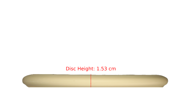 Pie Pan Discs Fear The BogeyMan Prototype Butter Line Glow Bagger Putter Profile View