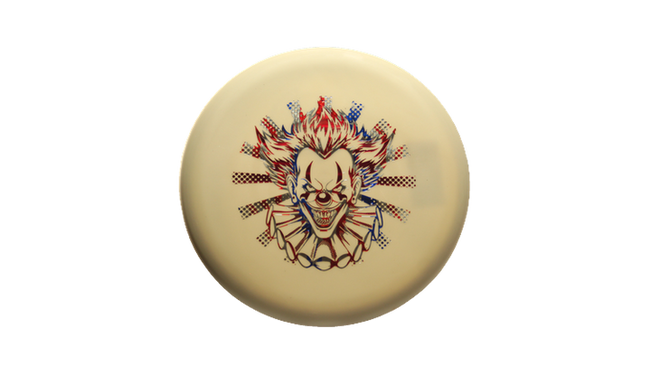 Pie Pan Discs Fear The BogeyMan Prototype Butter Line Glow Bagger Putter Front View