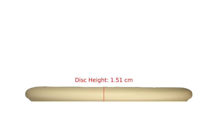 Pie Pan Discs Fear The BogeyMan Prototype Butter Line Glow Bagger Putter Profile View