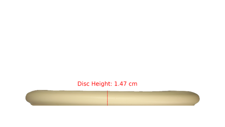 Pie Pan Discs Fear The BogeyMan Prototype Butter Line Glow Bagger Putter Profile View