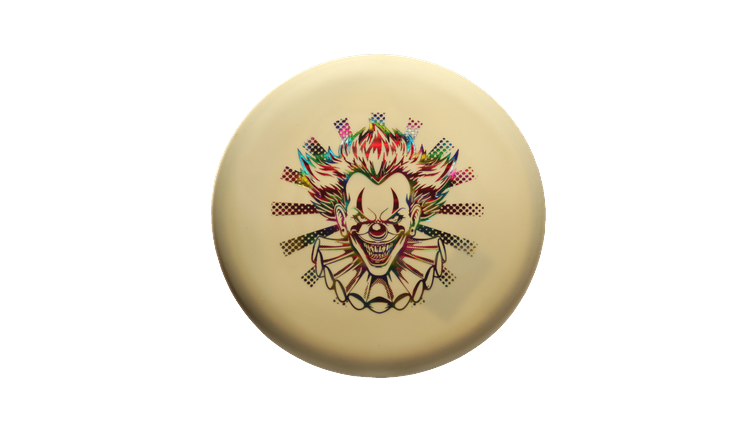 Pie Pan Discs Fear The BogeyMan Prototype Butter Line Glow Bagger Putter Front View