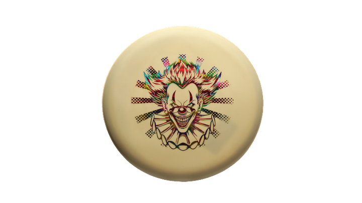 Pie Pan Discs Fear The BogeyMan Prototype Butter Line Glow Bagger Putter Front View