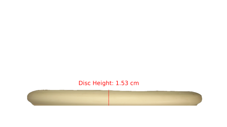 Pie Pan Discs Fear The BogeyMan Prototype Butter Line Glow Bagger Putter Profile View