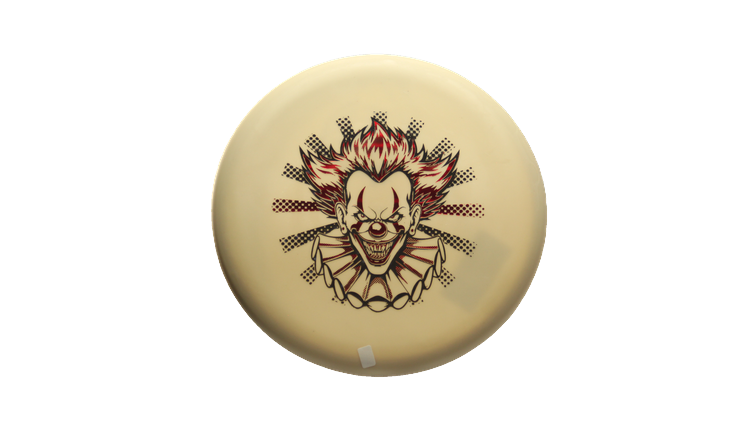 Pie Pan Discs Fear The BogeyMan Prototype Butter Line Glow Bagger Putter Front View