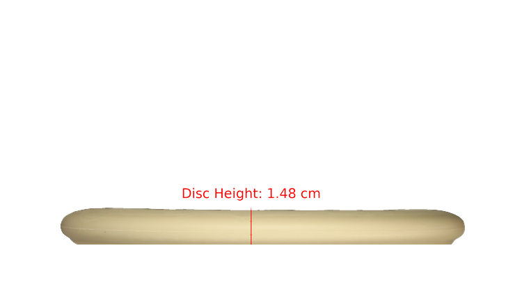 Pie Pan Discs Fear The BogeyMan Prototype Butter Line Glow Bagger Putter Profile View
