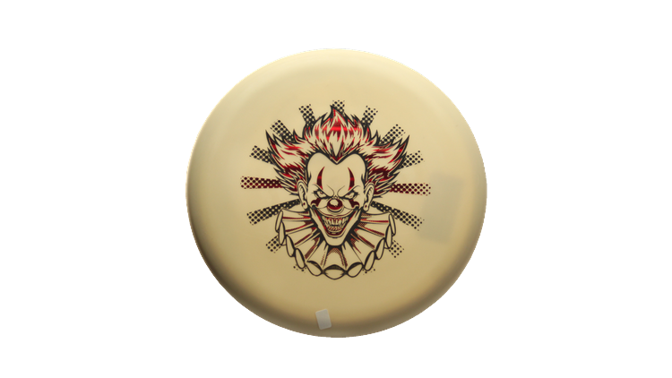 Pie Pan Discs Fear The BogeyMan Prototype Butter Line Glow Bagger Putter Front View