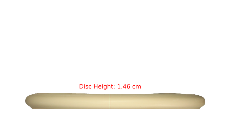 Pie Pan Discs Fear The BogeyMan Prototype Butter Line Glow Bagger Putter Profile View