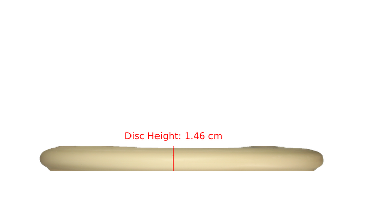 Pie Pan Discs Fear The BogeyMan Prototype Butter Line Glow Bagger Putter Profile View