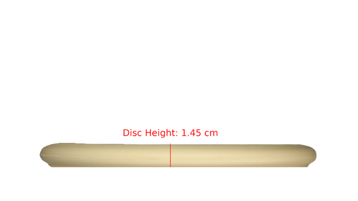 Pie Pan Discs Fear The BogeyMan Prototype Butter Line Glow Bagger Putter Profile View
