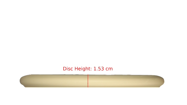 Pie Pan Discs Fear The BogeyMan Prototype Butter Line Glow Bagger Putter Profile View