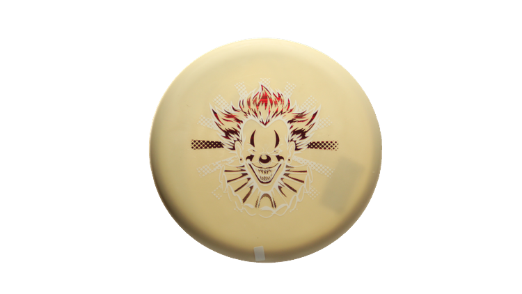 Pie Pan Discs Fear The BogeyMan Prototype Butter Line Glow Bagger Putter Front View