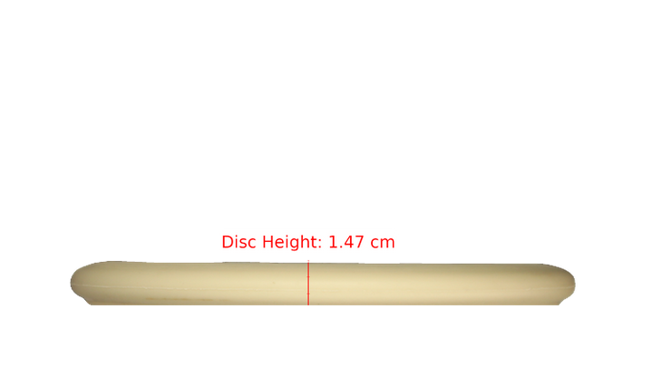 Pie Pan Discs Fear The BogeyMan Prototype Butter Line Glow Bagger Putter Profile View