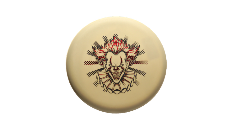 Pie Pan Discs Fear The BogeyMan Prototype Butter Line Glow Bagger Putter Front View