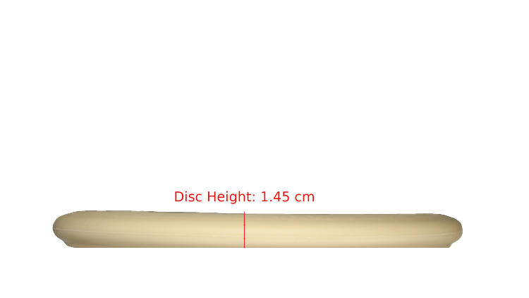 Pie Pan Discs Fear The BogeyMan Prototype Butter Line Glow Bagger Putter Profile View