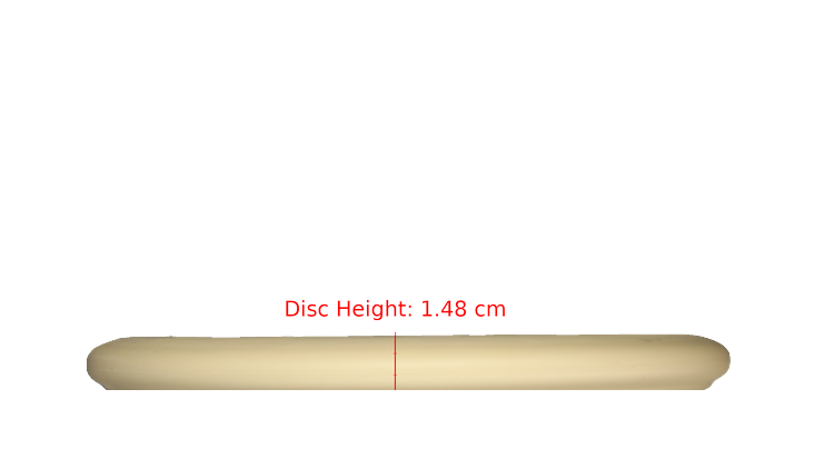 Pie Pan Discs Fear The BogeyMan Prototype Butter Line Glow Bagger Putter Profile View