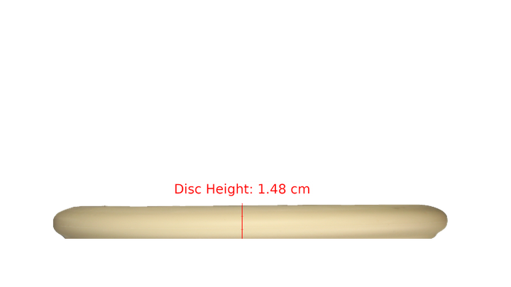 Pie Pan Discs Fear The BogeyMan Prototype Butter Line Glow Bagger Putter Profile View