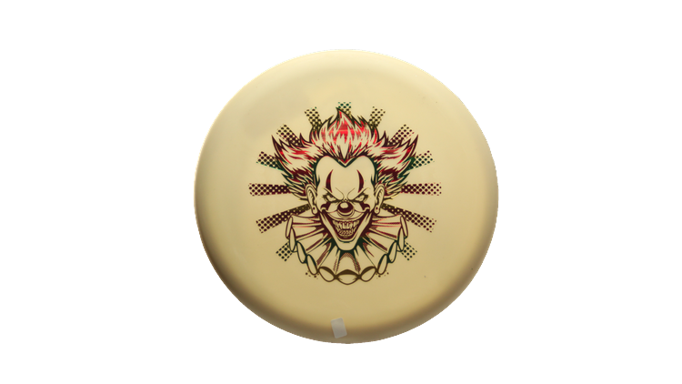 Pie Pan Discs Fear The BogeyMan Prototype Butter Line Glow Bagger Putter Front View