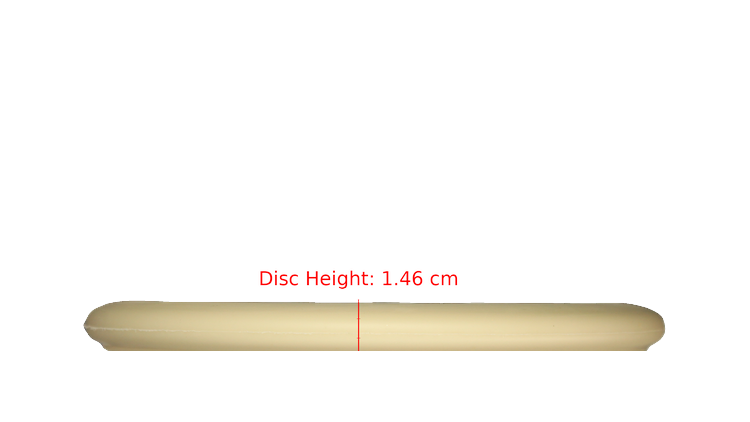 Pie Pan Discs Fear The BogeyMan Prototype Butter Line Glow Bagger Putter Profile View