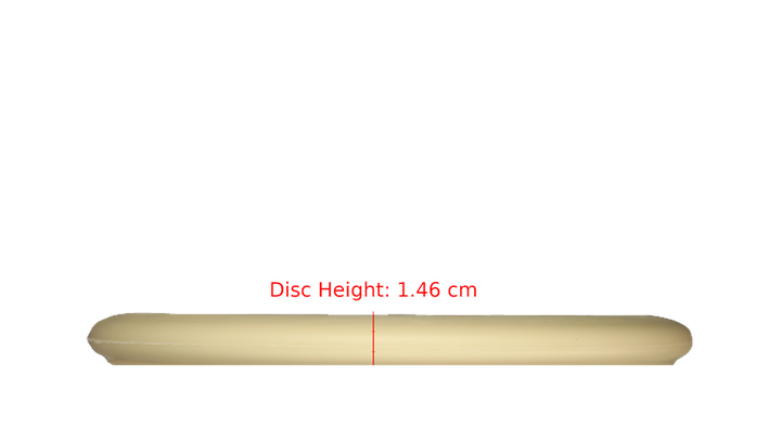 Pie Pan Discs Fear The BogeyMan Prototype Butter Line Glow Bagger Putter Profile View