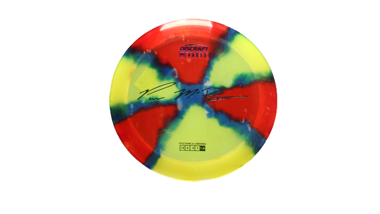 Discraft Paul McBeth Fly Dye Z Hades Distance Driver Front View