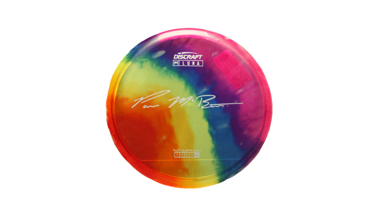 Discraft Paul McBeth Fly Dye Z Luna Putter Front View