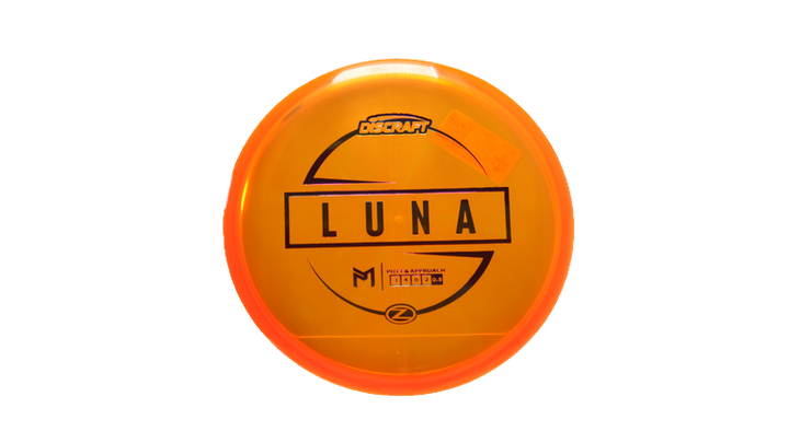 Discraft Paul McBeth Z Luna Putter Front View