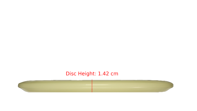 Discraft Mega Glo Z Buzzz SS Midrange Profile View