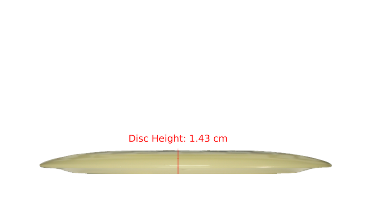 Discraft Mega Glo Z Nuke Distance Driver Profile View