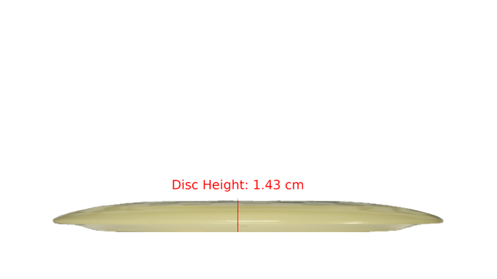 Discraft Mega Glo Z Nuke Distance Driver Profile View