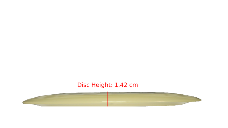 Discraft Mega Glo Z Nuke Distance Driver Profile View