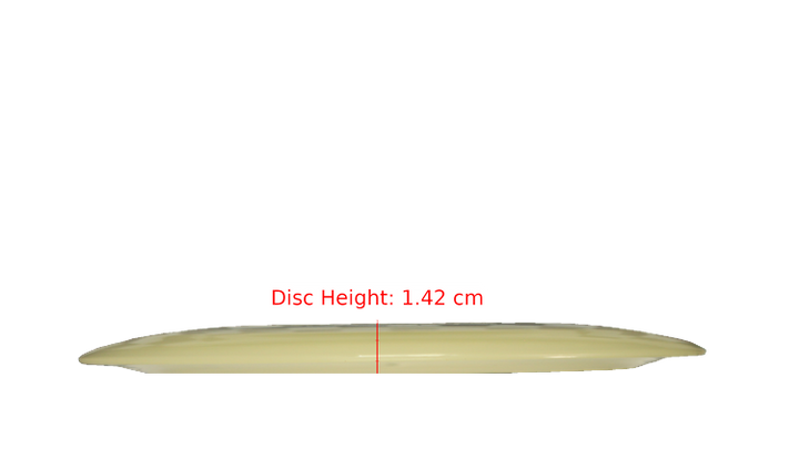 Discraft Mega Glo Z Nuke Distance Driver Profile View