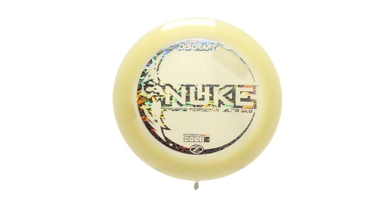 Discraft Mega Glo Z Nuke Distance Driver Front View