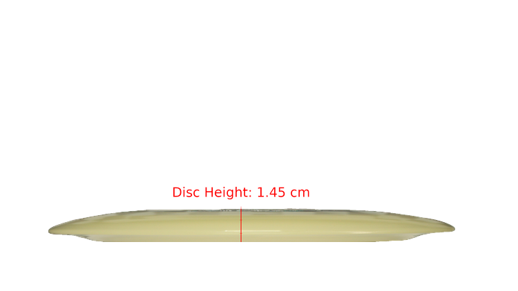 Discraft Mega Glo Z Nuke Distance Driver Profile View