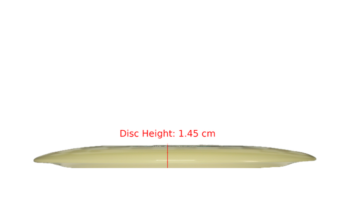 Discraft Mega Glo Z Nuke Distance Driver Profile View