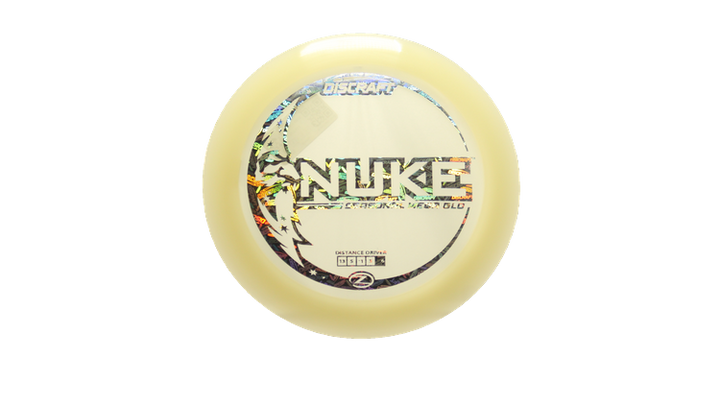 Discraft Mega Glo Z Nuke Distance Driver Front View