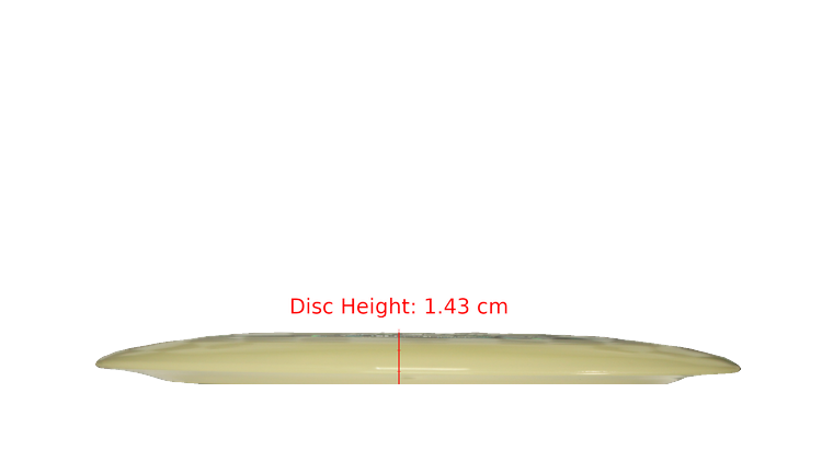 Discraft Mega Glo Z Nuke Distance Driver Profile View