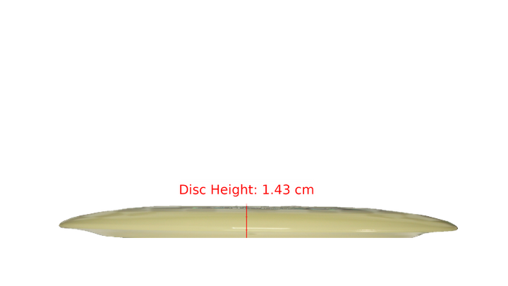 Discraft Mega Glo Z Nuke Distance Driver Profile View