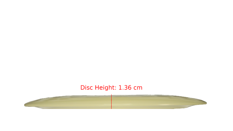 Discraft Mega Glo Z Nuke Distance Driver Profile View