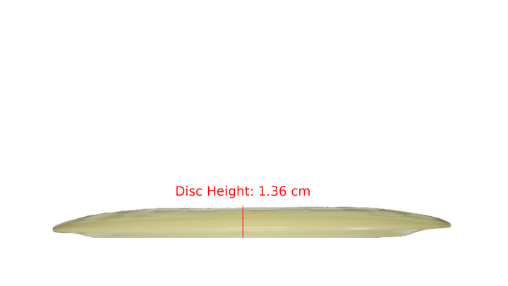 Discraft Mega Glo Z Nuke Distance Driver Profile View