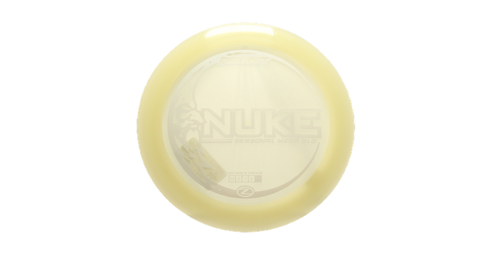 Discraft Mega Glo Z Nuke Distance Driver Front View