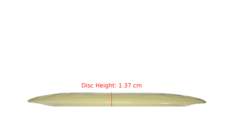 Discraft Mega Glo Z Nuke Distance Driver Profile View