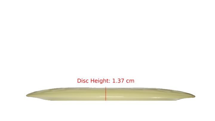 Discraft Mega Glo Z Nuke Distance Driver Profile View
