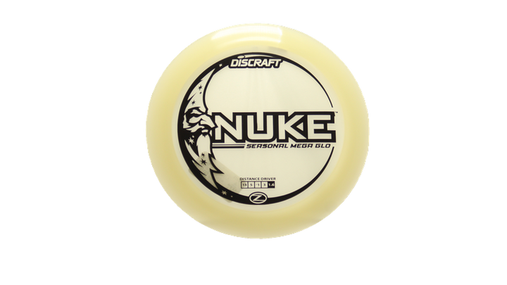 Discraft Mega Glo Z Nuke Distance Driver Front View