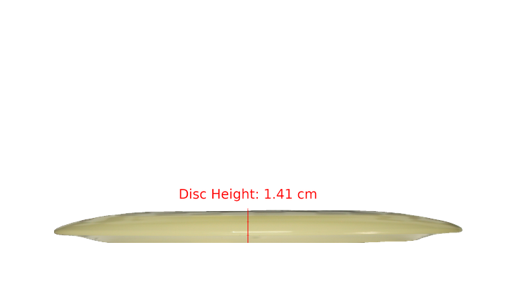 Discraft Mega Glo Z Nuke Distance Driver Profile View