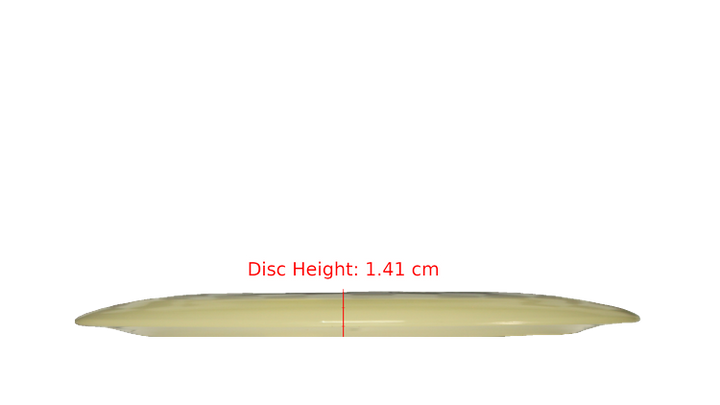 Discraft Mega Glo Z Nuke Distance Driver Profile View