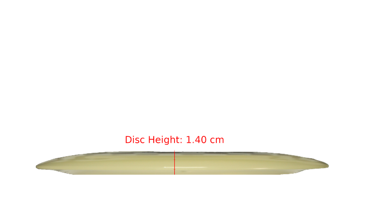 Discraft Mega Glo Z Nuke Distance Driver Profile View
