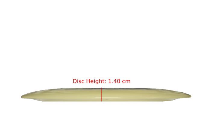 Discraft Mega Glo Z Nuke Distance Driver Profile View